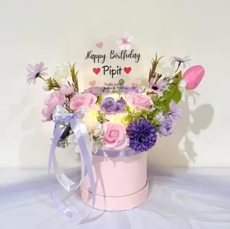 Bloom Box Akrilik Ucapan Ulang Tahun Cibeunying Kidul